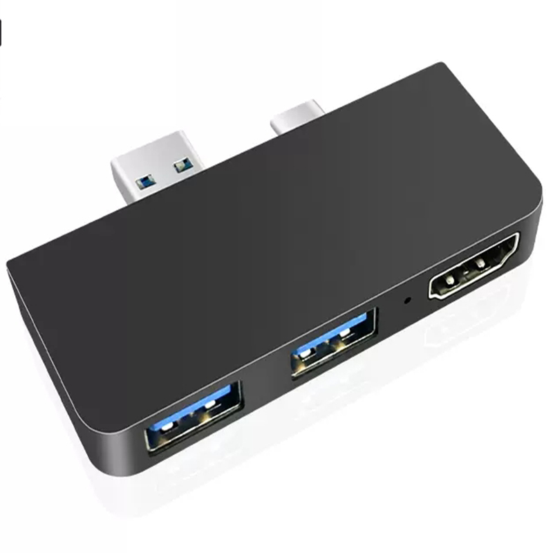 New 3in1 Type C   USB Hub Multiport Dock Station with USB3.0 HDMI